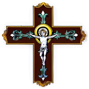 Antique Catholic Cross Illustration Png 67 PNG Image