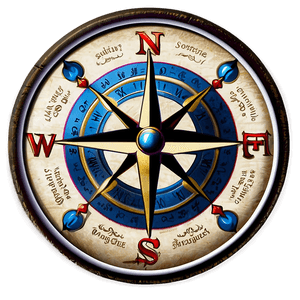 Antique Compass Rose Artwork PNG 14 PNG image with transparent background