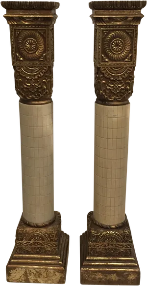 Antique Decorative Columns.png PNG Image