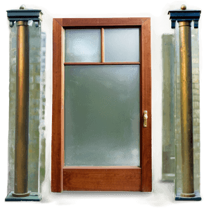 Antique Glass Door PNG aww77 PNG with transparent background