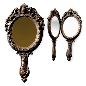 Antique Hand Mirror PNG vrw PNG