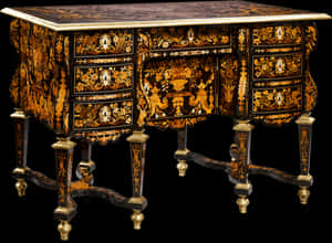 The Rothschild Desk Attributed To Pierre Golle - Antique Furniture, HD Png Download PNG image with transparent background