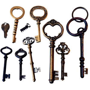 Antique Keys PNG 10 PNG image with transparent background