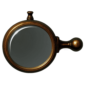 Antique Magnifying Glass PNG 05042024 PNG image with transparent background