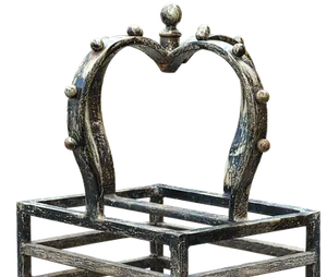 Antique Metal Crown Design PNG Image