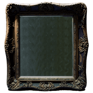 Antique Mirror Frame PNG 06212024 PNG