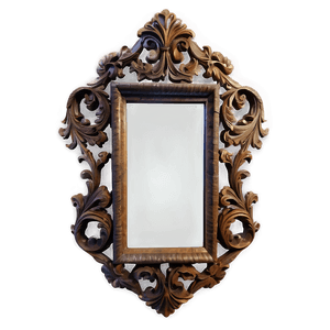 Antique Mirror Frame PNG uly1 PNG