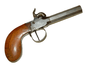 Antique Percussion Pistol PNG image with transparent background