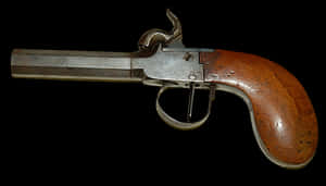 Antique Percussion Pistol PNG image with transparent background