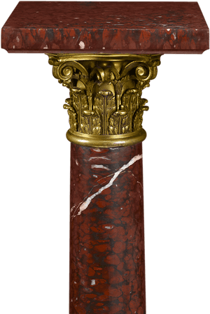 Marble Pedestal - Column - Sofa Tables, HD Png Download PNG
