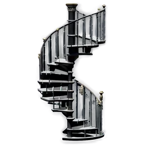 Antique Spiral Staircase Png Rat3 PNG Image