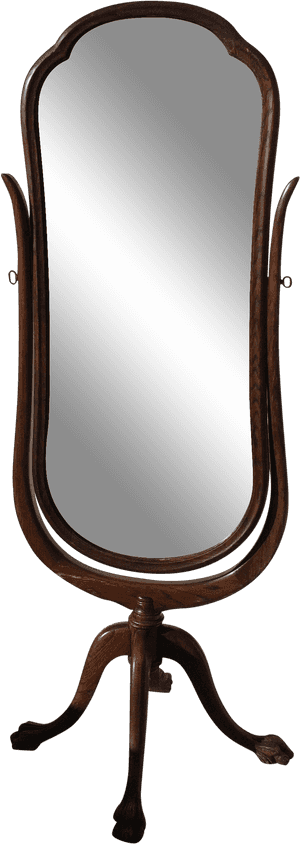Standing Antique Mirror Transparent, HD Png Download PNG with transparent background