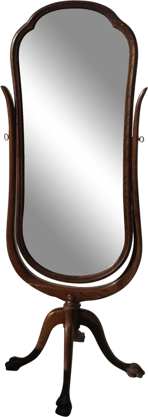 Antique Standing Floor Mirror PNG Image