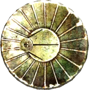 Antique Sundial Design Dish PNG Image