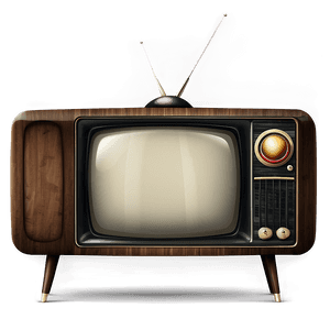 Antique TV Illustration PNG xoy PNG image with transparent background