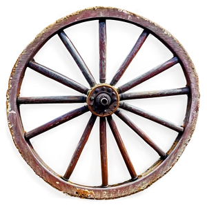 Antique Wagon Wheel Illustration Png Iam43 PNG Image