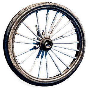 Antique Wagon Wheel Illustration Png Wls70 PNG Image