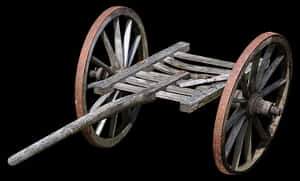 Antique Wooden Cart Wheels PNG image with transparent background