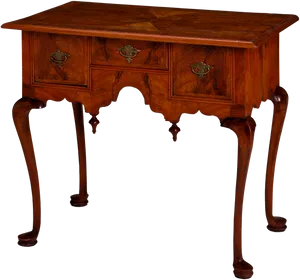 Antique Wooden Dressing Table PNG Image