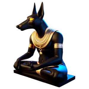 Anubis In Meditation Png Wnw PNG Image