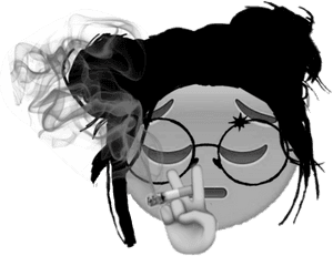 Anxiety Induced Smoking Cartoon Character PNG