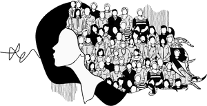 Anxiety Overwhelmed Mind Illustration PNG
