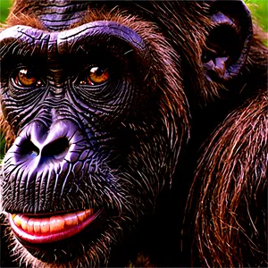 Ape Face Closeup Png Lxd30 PNG Image