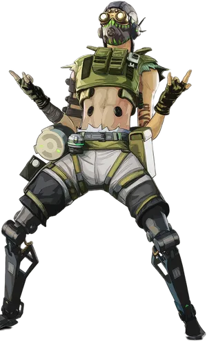 Apex Legends Octane Pose PNG Image