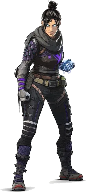 Apex Legends Wraith Character Art PNG Image