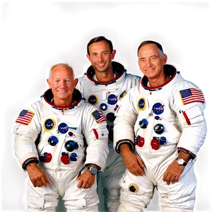 Apollo 11 Crew Png Elo89 PNG Image