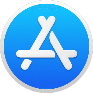 App Store Icon Blue Background PNG image with transparent background