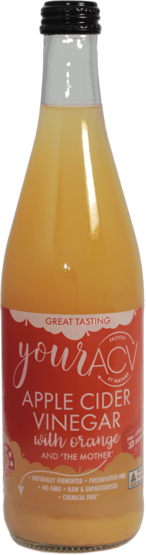 Apple Cider Vinegarwith Orange Bottle PNG with transparent background