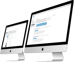 Apple Devices Displaying Venmo Website PNG Image