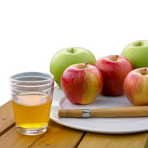 Apple Juice In Cafe Setting Png Gjk PNG Image