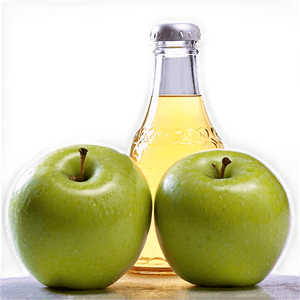 Apple Juice on Table PNG two PNG