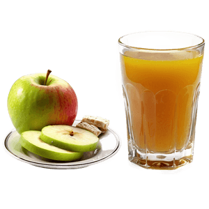 Apple Juice with Breakfast PNG avx73 PNG