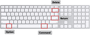 Transparent Keyboard Clipart - Mac Keyboard And Windows Keyboard, HD Png Download PNG with transparent background