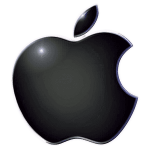 Apple Logo on Dark Background PNG 05232024 PNG image with transparent background