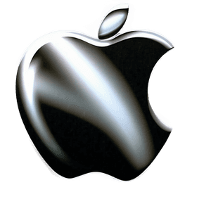 Apple Logo on Dark Background PNG jkd PNG image with transparent background
