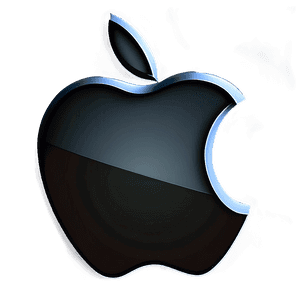 Apple Logo on Dark Background PNG tcd PNG image with transparent background