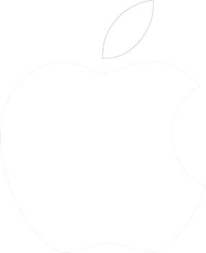 Apple Logo Silhouette PNG Image