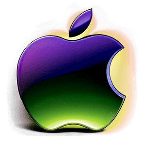 Apple Logo with Gradient PNG 05232024 PNG image with transparent background