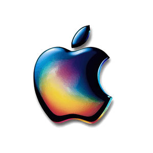 Apple Logo with Gradient PNG ako PNG image with transparent background