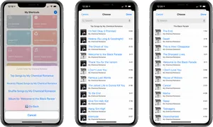 Apple Music Playlist Selection Screenshots PNG Image