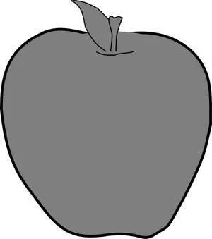 Apple Outline Graphic PNG Image