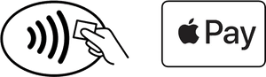 Apple Pay Contactless Payment Icon PNG image with transparent background