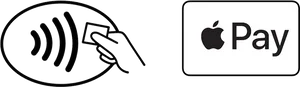 Apple Pay Contactless Payment Icon PNG Image