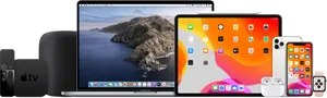 Apple Product Lineup Showcase PNG Image