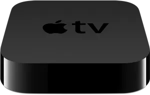 Apple T V Streaming Device Top View PNG Image