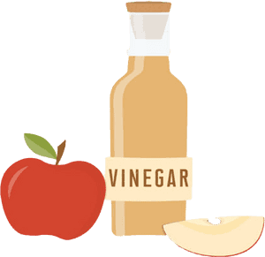 Apple Vinegar Illustration PNG image with transparent background